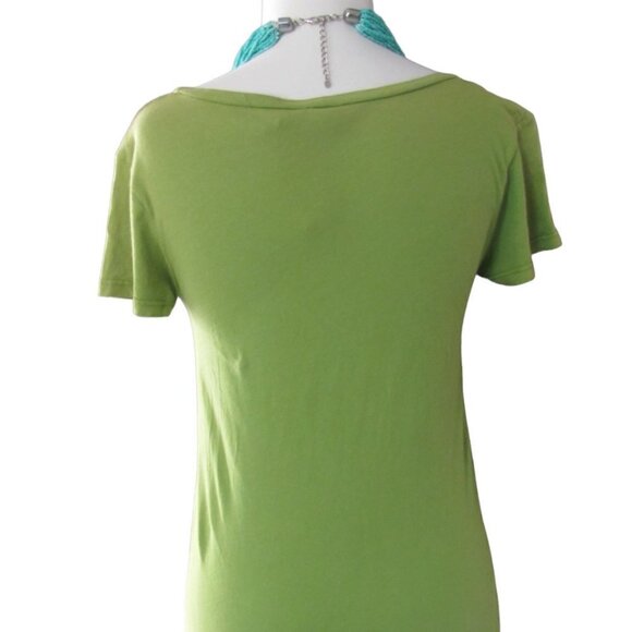 SOUL FLOWER LADIES GREEN FISH TSHIRT - Picture 4 of 9